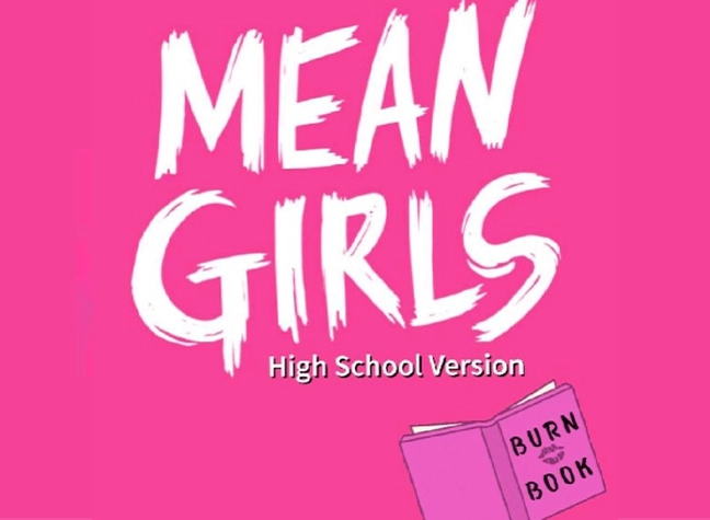 Mean girls logo on pink background