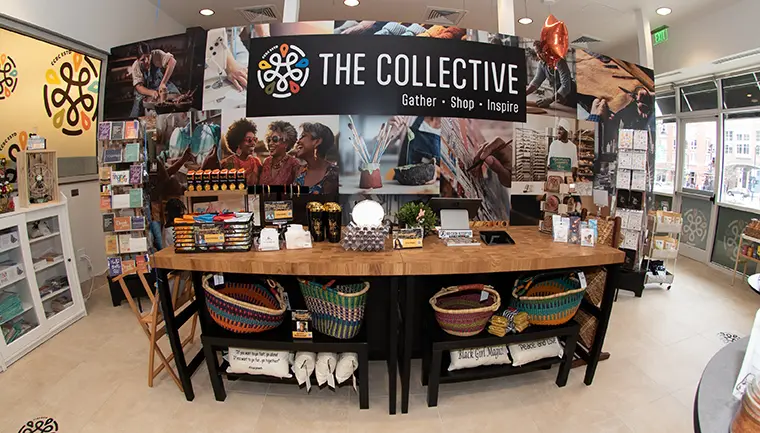 The Collective is a retail shop dedicated to showcasing local vendors.