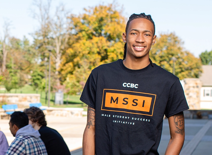 Photo of MSSI Student on Catonsville Campus